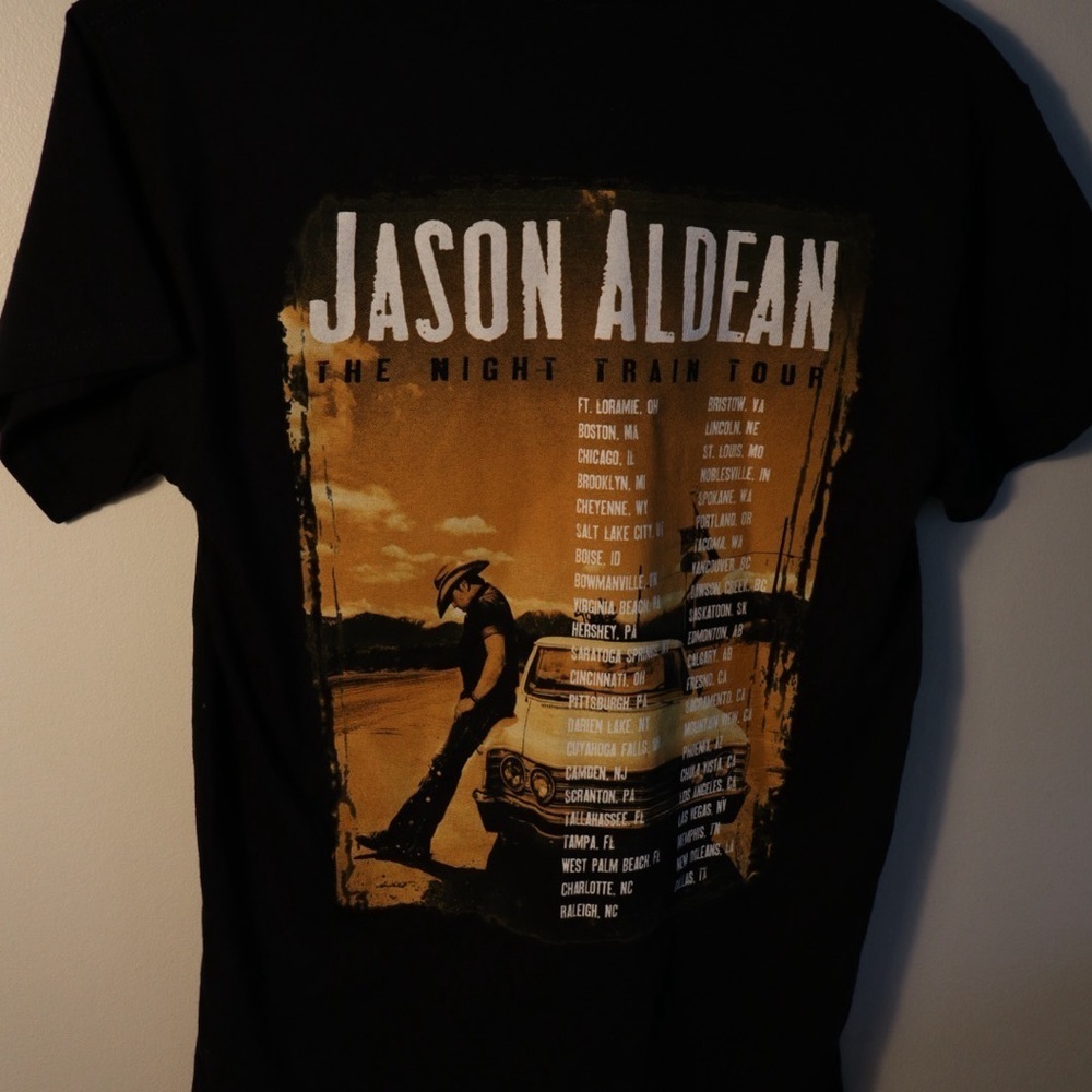 Jason Aldean ‘Night Train’ Tour T-Shirt (Size S) - Picture 2 of 5